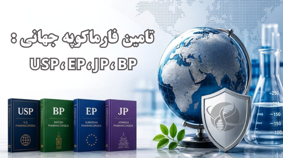 تامین استاندارد های فارماکوپه جهانی شرکت یاس ژن