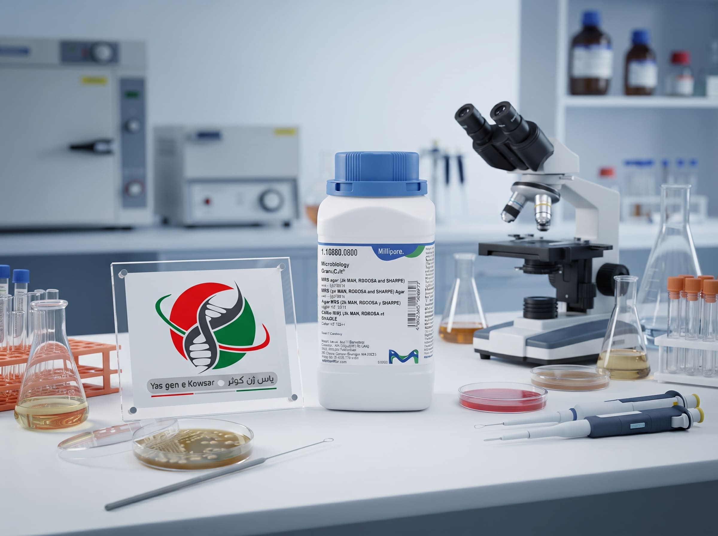 محیط کشت MRS Agar (Merck Millipore 1.10660) شرکت یاس ژن